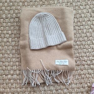 Italian Wool Beanie and Scarf Set